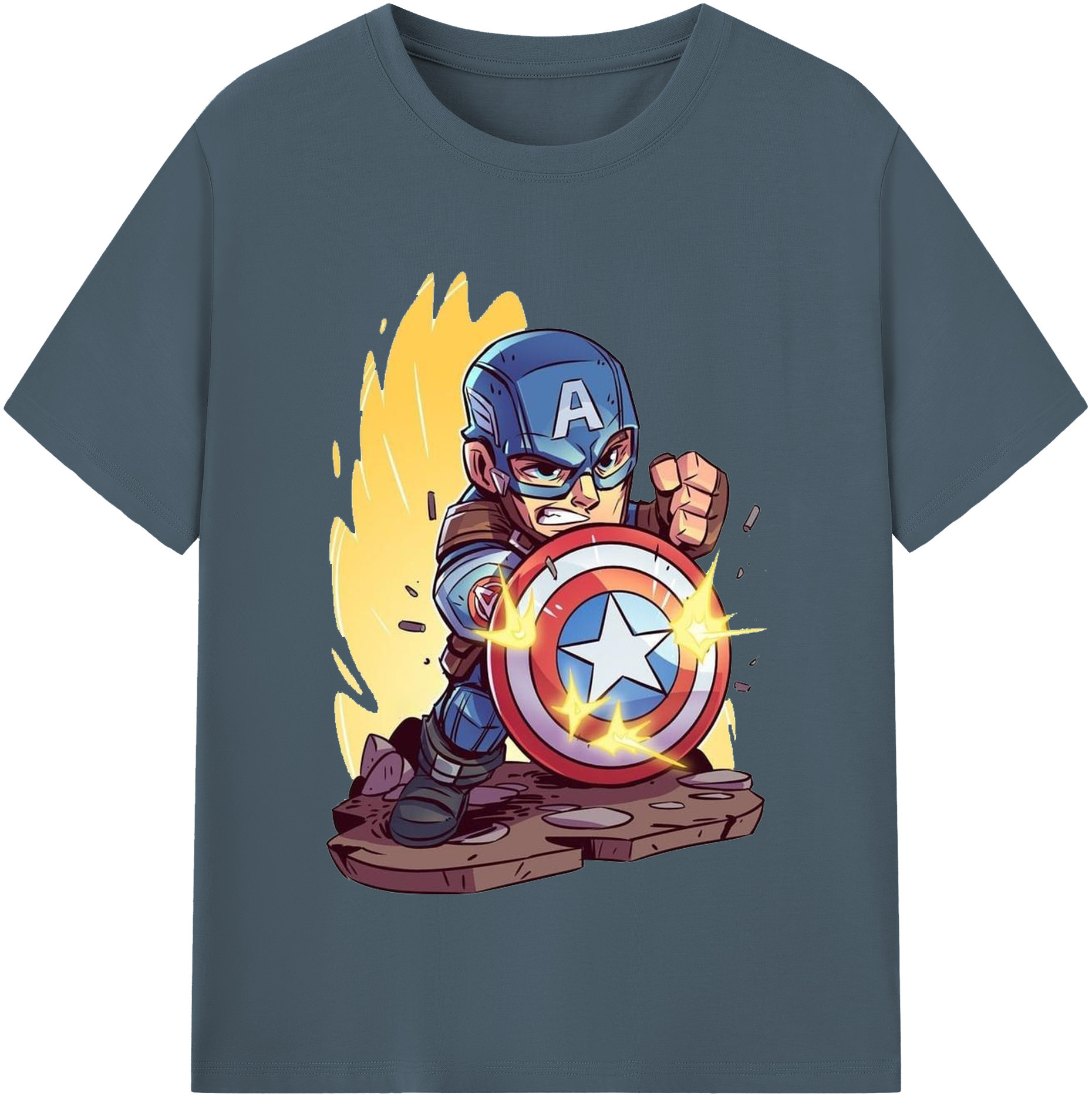 （画像用） アベンジャーズ The Avengers 綿100％半袖Tシャツ（フロントプリント）